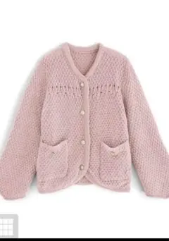 可愛いピンク✨ ゴールドボタン✨ニットカーディガン
