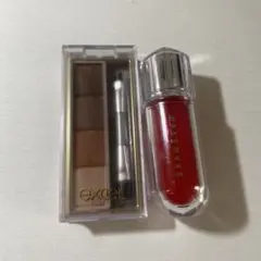 excel アイブロウパウダーと wakemakeリップセット