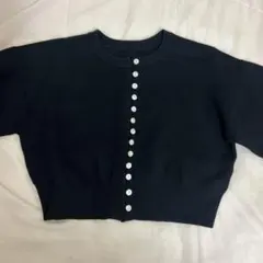 JEANASIS ブラック ニットカーディガン F