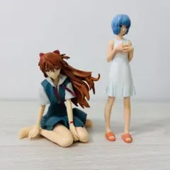 エヴァンゲリオン アスカ＆レイ 制服 フィギュア2体セット