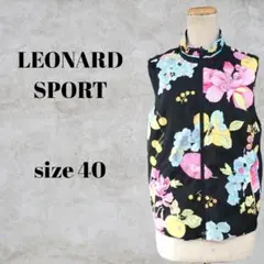 〇〇　LEONARD SPORT　ベスト　40　ブラック　リバーシブル