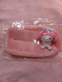マイメロディ マスコット付きおすわりティッシュカバー