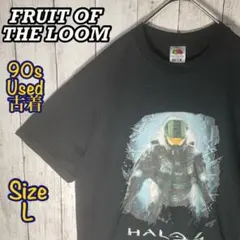 USA製 90s フルーツオブザルーム プリントロゴ Tシャツ 古着