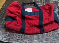 TOMMY HILFIGER ダッフルバッグ レッド・ネイビー