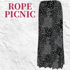 ☆美品☆ロペピクニック 花柄プリーツスカート 総柄（38）軽やか素材
