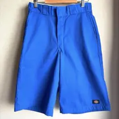 ディッキーズ　ハーフパンツ　青　サイズ30