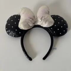 ディズニーカチューシャ ミニー レザー キルティング