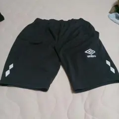 umbro アンブロ 黒 ブラック ハーフパンツ XO