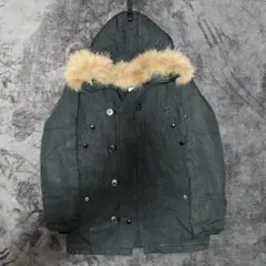 ALPHA INDUSTRIES ファー n3b 黒 ミリタリー y2k