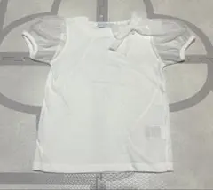 タルティーヌエショコラ 半袖白Tシャツ 110cm