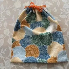 ハンドメイド　巾着袋① レディース・子供　シューズ　上履き　着替え　旅行　バッグ