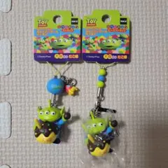 大阪限定 トイストーリー リトルグリーンメン ストラップ 2個セット
