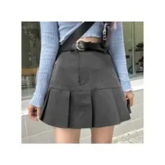 グレイル インパン裏地付きプリーツミニスカート サイズL