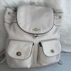 COACHリュック白