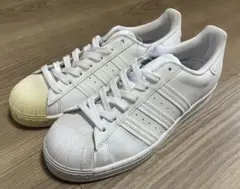 最終値下 adidas スーパースター レザー ホワイト 25cm 変色あり