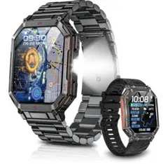 スマートウォッチ　2025最新型 iPhone/アンドロイド対応ブラック