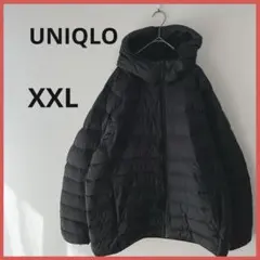 ユニクロ　ウルトラライトダウン　メンズ　XXL ブラック　フード付き