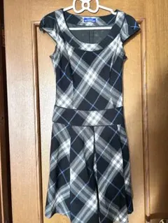 BURBERRY BLUE LABEL チェック柄 ワンピース ひざ丈 36