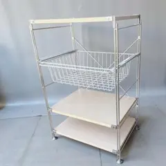 無印良品 スチールユニットシェルフ帆布バスケットセット・幅56cm