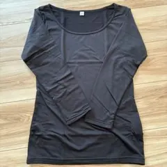 裏起毛インナー 長袖トップス Mサイズ ブラック