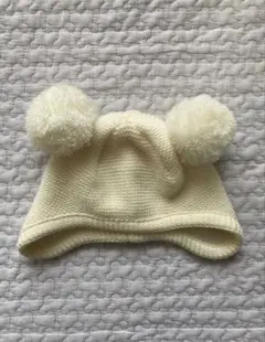 ファミリア　familiar ニット　帽子　白　45-47