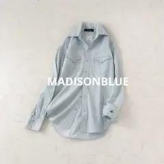 マディソンブルー 長袖シャツブラウス - MADISON BLUE（マディソンブルー） 長袖シャツ M グリーン メンズ