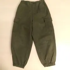 GU キッズ カーゴパンツ カーキ 120cm