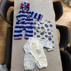 秋冬ロンパース60cm70cm80cm3枚セット