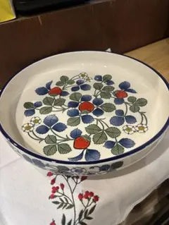 SNT1524 美品 有田焼 朝明窯晴峰 アサケ陶器 いちご模様 大皿 - メルカリ