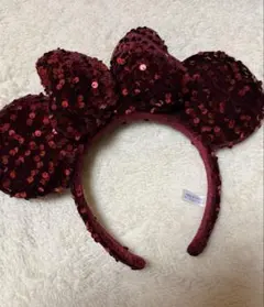 ミニー　スパンコール　カチューシャ
