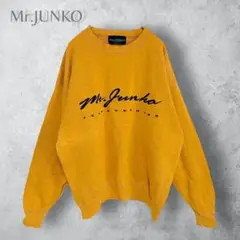 【Mr.JUNKO コシノジュンコ】　刺繍ロゴ　トレーナー　日本製　コットン