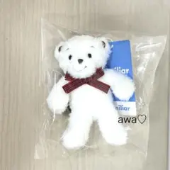 新品　ファミリア　マスコットベアー　ミニ　ぬいぐるみ　チャーム　赤