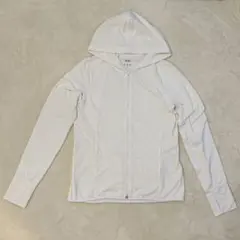 UNIQLO ユニクロ エアリズムUVカットメッシュパーカー ホワイト M