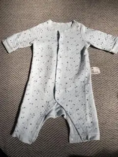 水色 星柄ロンパース 70サイズ