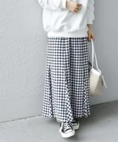 SHIPS for WOMENSHIPSanyブライトチェックマーメイドスカート