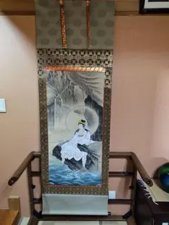 掛け軸　大倉廣寶　鶴　亀　草幅画　松　岩　骨董品　絵画　掛軸　大正ロマン　廣宝 掛軸・新画の一覧｜古美術・掛け軸の販売・買取・鑑定-松本松栄堂