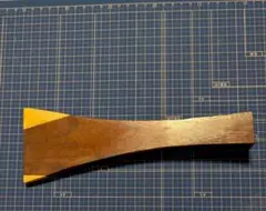 石見神楽を奏でる篠笛を作製している父の手作り 太鼓のバチ 木製 285mm