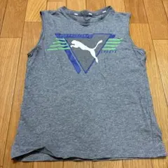 PUMA グレー ノースリーブタンクトップ 140