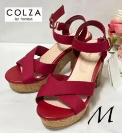未使用タグ付き COLZA ストラップ レッド サンダル M 価格2,480円のサムネイル
