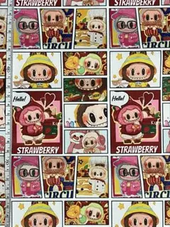 縦46cm x 幅72cm 厚手防水　ラブブ大柄　生地