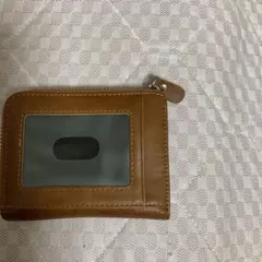 ハ*ル様 新品　ブラウン 合皮パスケース