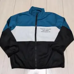 ジップアップジャケット 青・白・黒