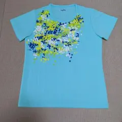 röche ローチェ水色 L テニスウェアTシャツ