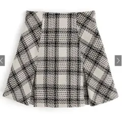 【GRL】 インパン裏地付きツイードチェックミニスカート サイズM