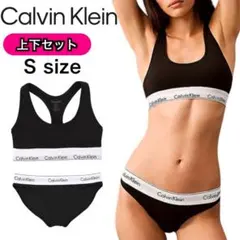 カルバンクライン アンダーウェア 組セット ブラジャー ショーツ 黒×白 S