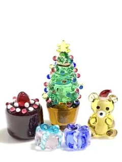 とんぼ玉セット（クリスマス置物セット）