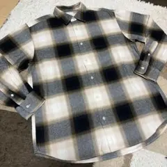 GU オンブレシャツ フランネルシャツ 好配色 ネルシャツ ペンドルトン