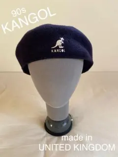 90s カンゴール　504ハンチング　紺　イギリス製