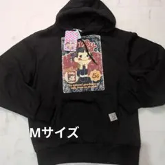 Sanrio キャラクター ブラックパーカー Mサイズ　ペコちゃん