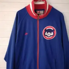 【希少】NIKE × シカゴ・カブス 刺繍ロゴ トラックジャケット　XL